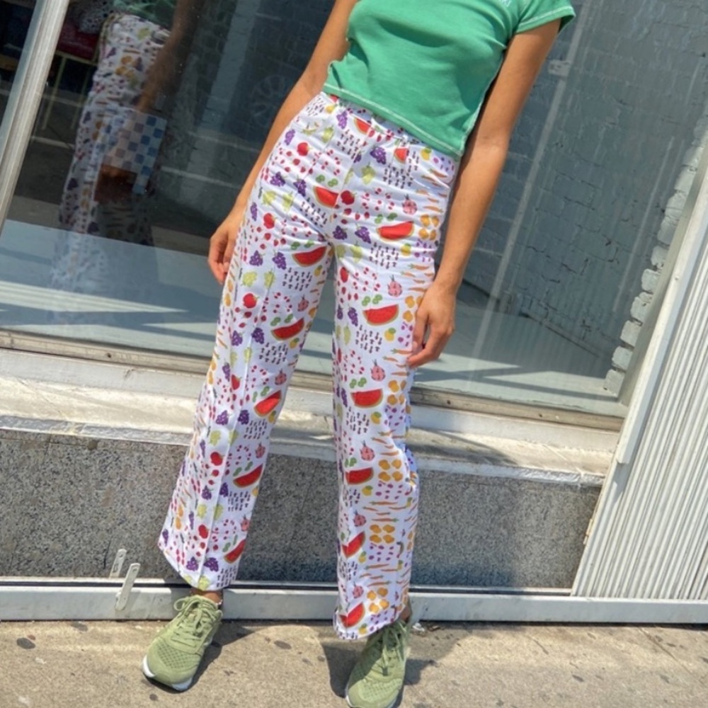 Lisa Says Gah Farmers Market Print Wide Leg Robyn Jeans - Picture 5 of 13